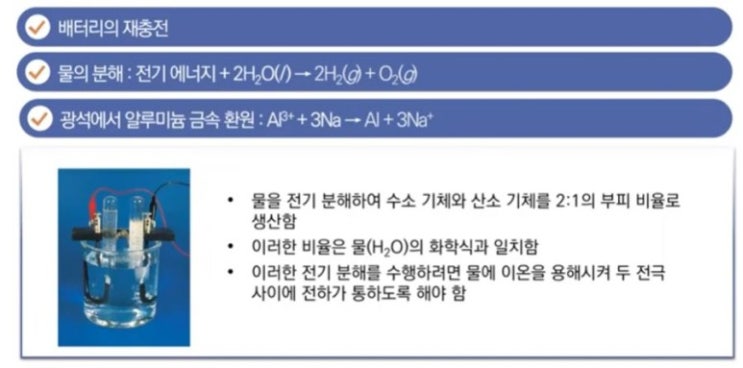 전기분해와 전해전지 - 기초 화학 전기분해와 전해전지 - 기초 화학