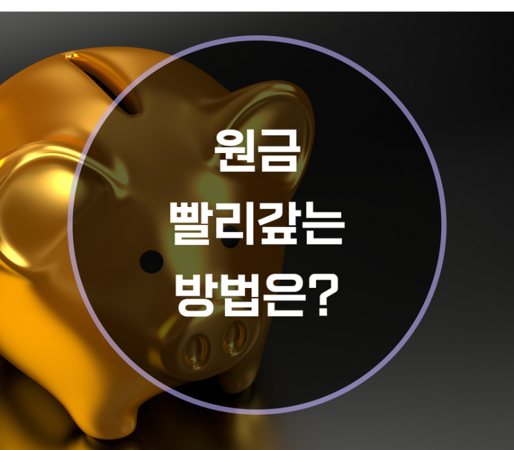  대출이자는 줄이고 원금 갚는 방법은?
