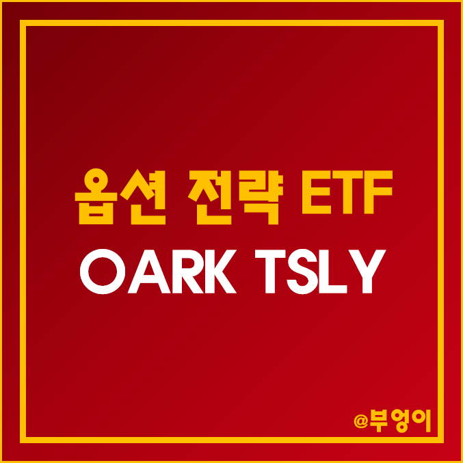 미국 옵션 전략 ETF - OARK, TSLY 주가 (커버드콜, ARKK, TSLA, 테슬라 주식 관련주)