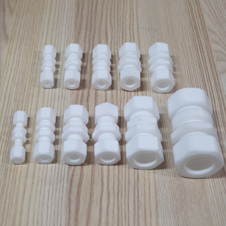 PTFE 테프론 패널용 유니온 아답터[파이프 연결관 테플론 teflon panel 판넬]