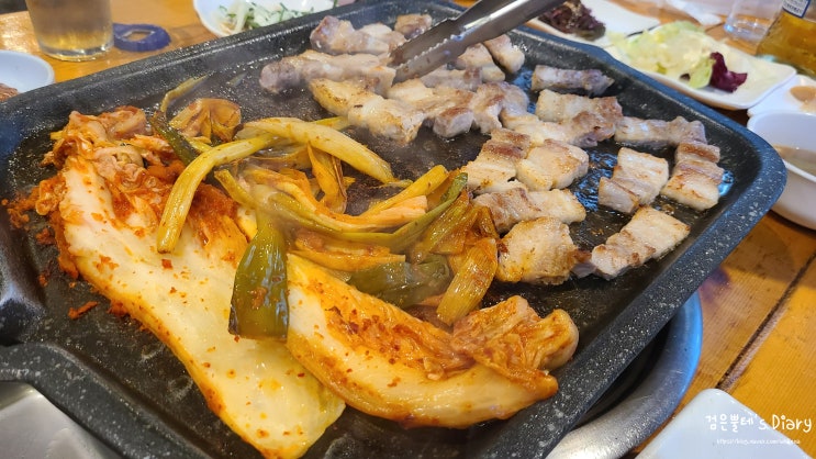  시흥 대야동 모임 장소, 신천역 '삼학도 대야본점' 삼겹살 모듬회