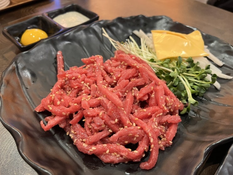  하남 미사 맛집 육연광 연어 육회 무한리필 맛있는 생연어 초밥 육회초밥