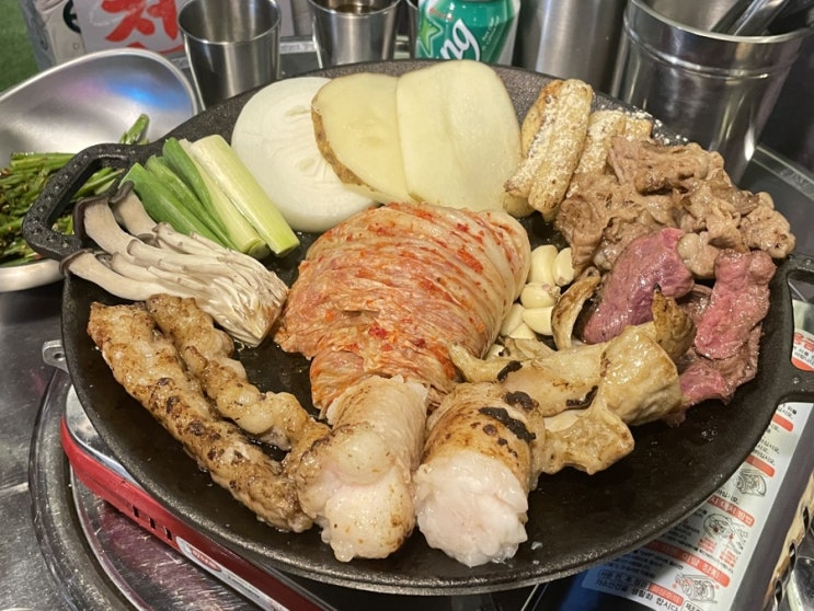 부평 곱창 맛집 :: 천사곱창 부평점 :: 곱창과 김치의 조합이 아주 나이스