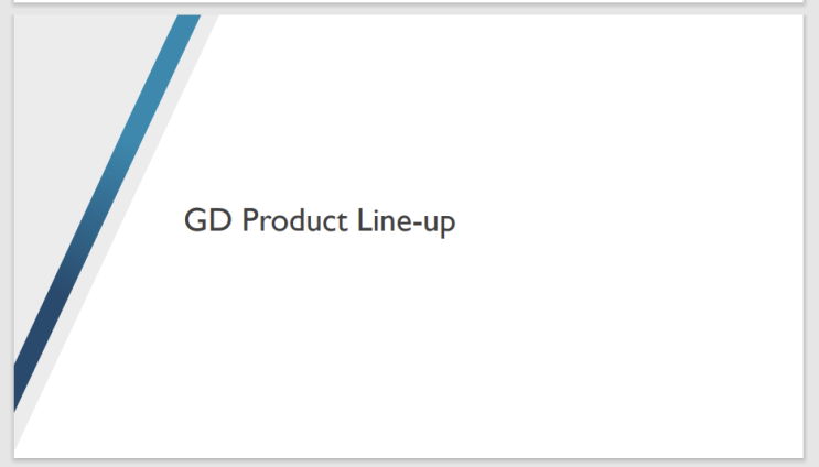  AUO GD PRODUCT LINE UP