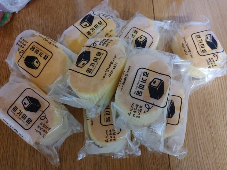  경기미당 쌀케익 쌀카스테라 선물받았는데... 맛있당~