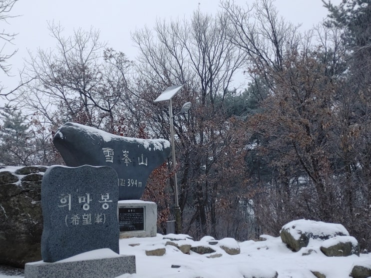 눈과 같이 거닐며 본 오늘 아침 설봉산의 모습들