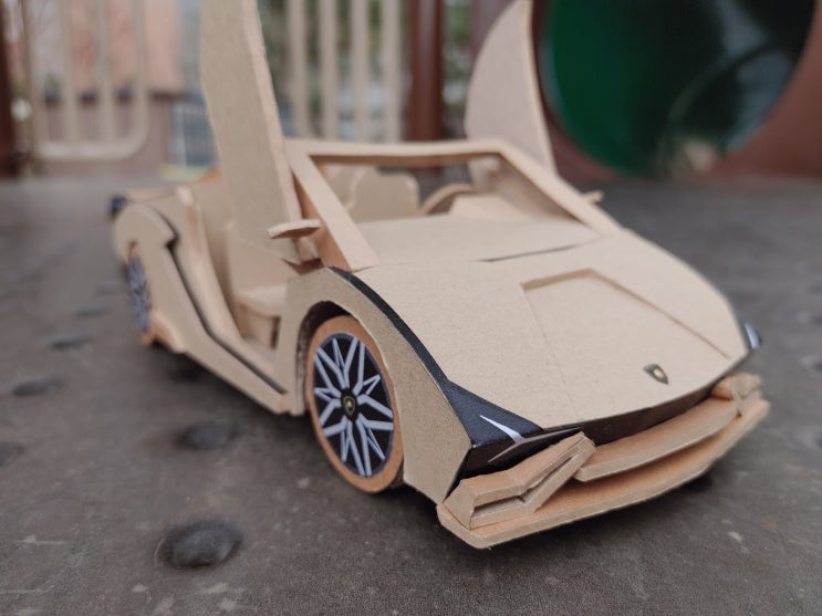 28.슈퍼카 끝판왕, 람보르기니 시안 로드스터(박스로 자동차 만들기) Lamborghini Sian Roadster(How to make a cardboard car), 박스카맨