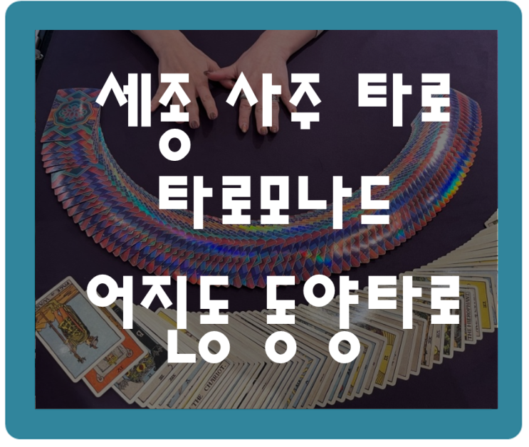  세종 운세 사주 동양타로로 고민 해결 타로 모나드