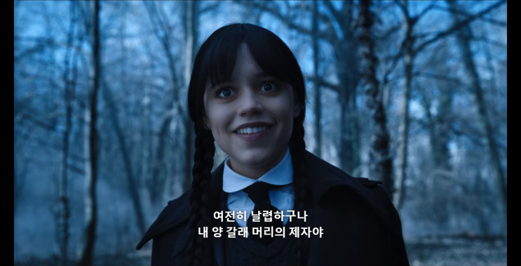  넷플릭스 시리즈 : 「웬즈데이」7화_끄적.