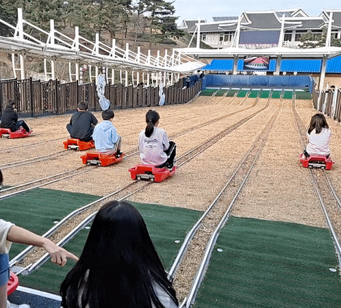  삼성현공원 레일썰매 대구근교 겨울방학 아이와 가볼만한 곳
