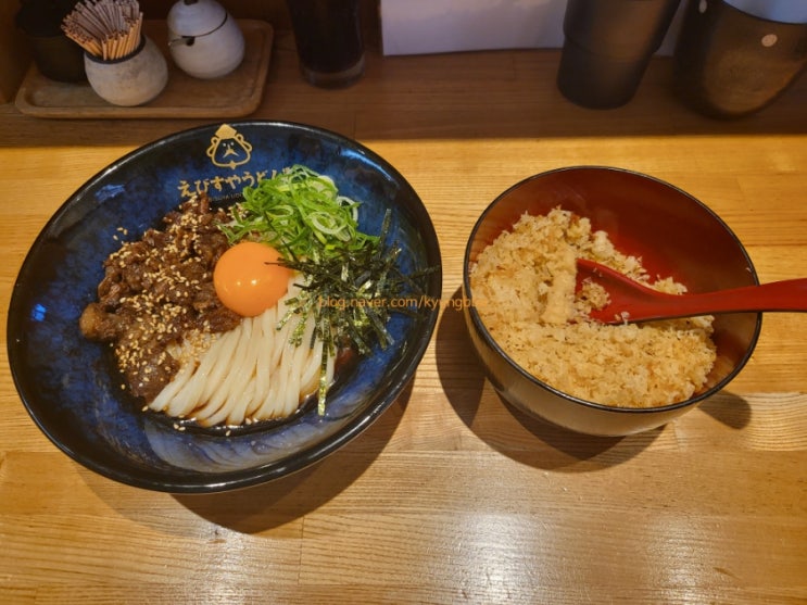  후쿠오카 자유여행 Ⅱ 2일차 _ 에비스야 우동 えびすやうどん 博多住吉店