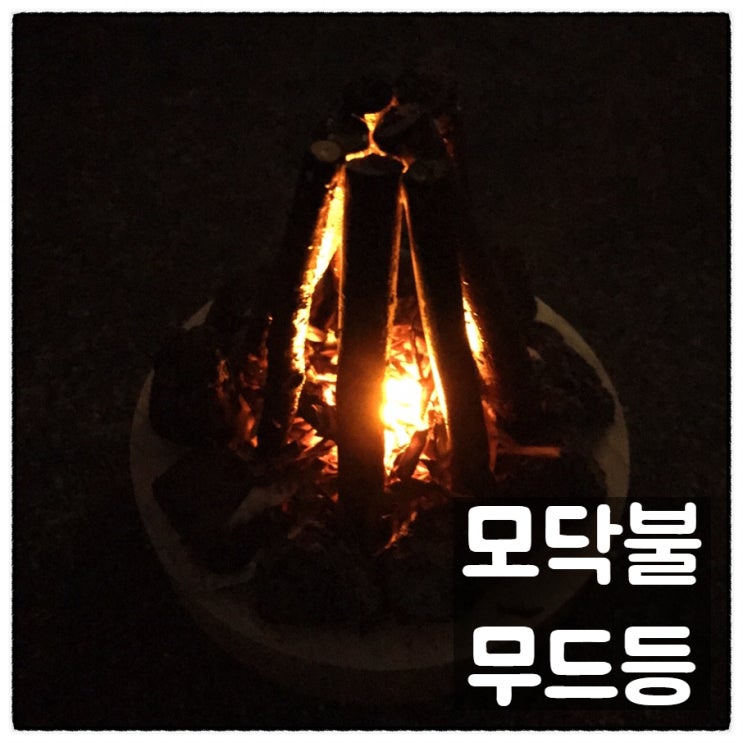  캠핑갬성 모닥불무드등 장작 LED 원목 무드등 리뷰