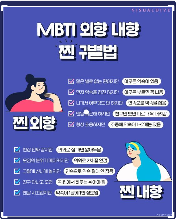  MBTI 종류 외향 내향 찐 구별법 E와 I가 반반인 사람 특징