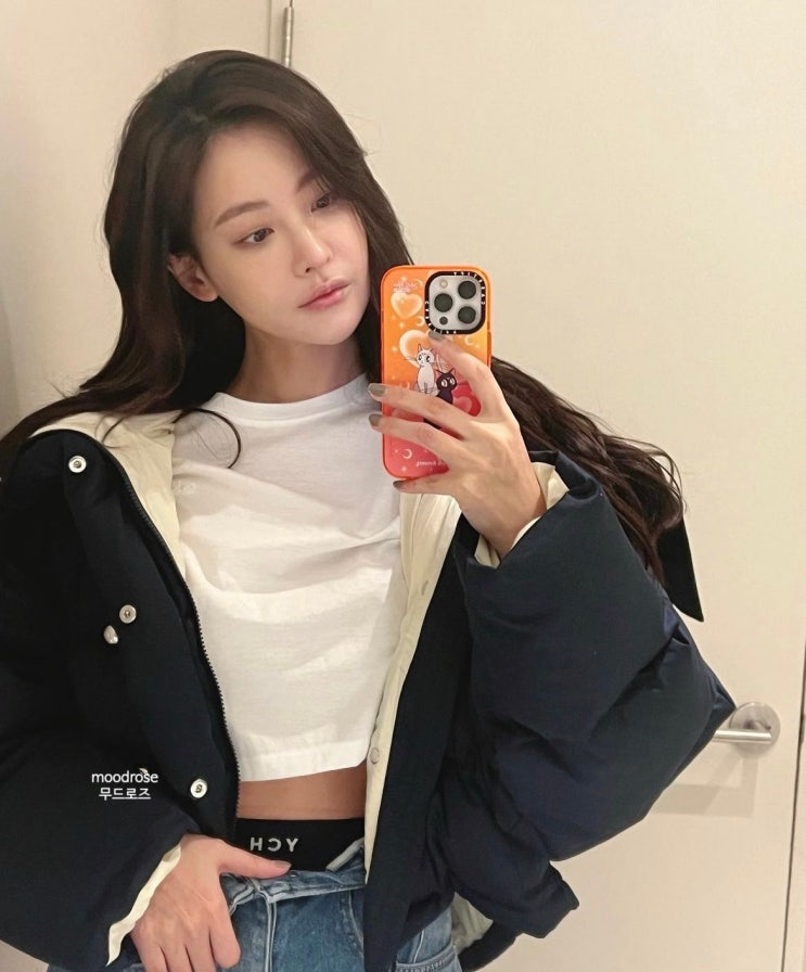 <b>오연서</b> 패딩 YCH 숏패딩 인스타 코디 스타일