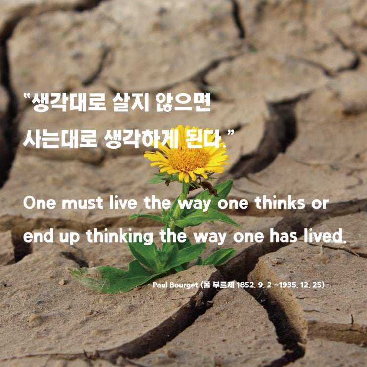  인생목표와 생각의 힘, 사는대로 생각한다는 소름끼치는 인생명언에 대해서