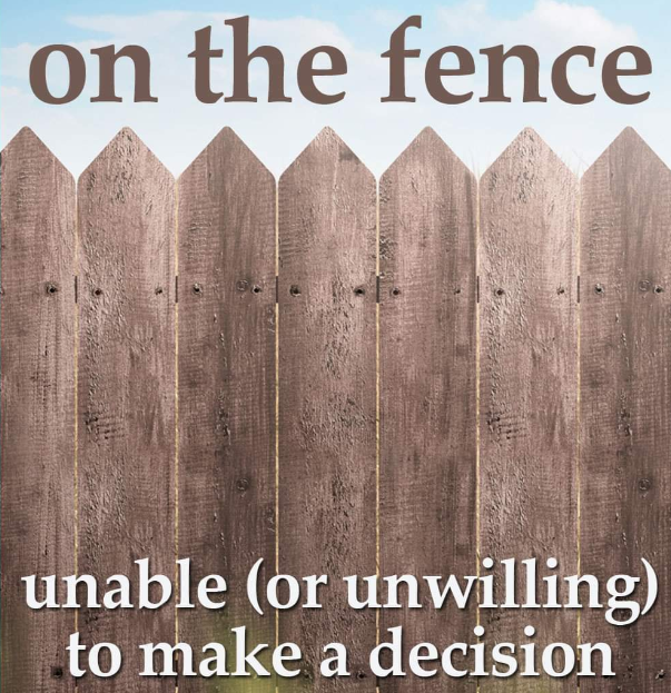  [영어]On the fence를 아시나요?