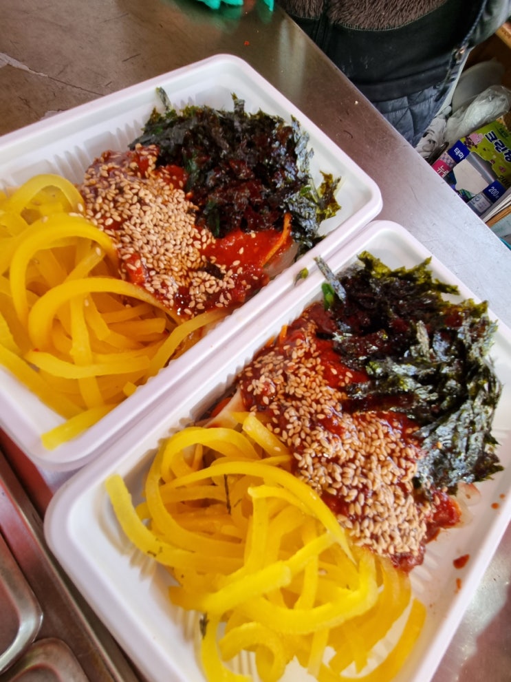  해운대 좌동 맛집  분식 맛집 비빔당면 맛집 롯데3차 상가 빨간포장마차