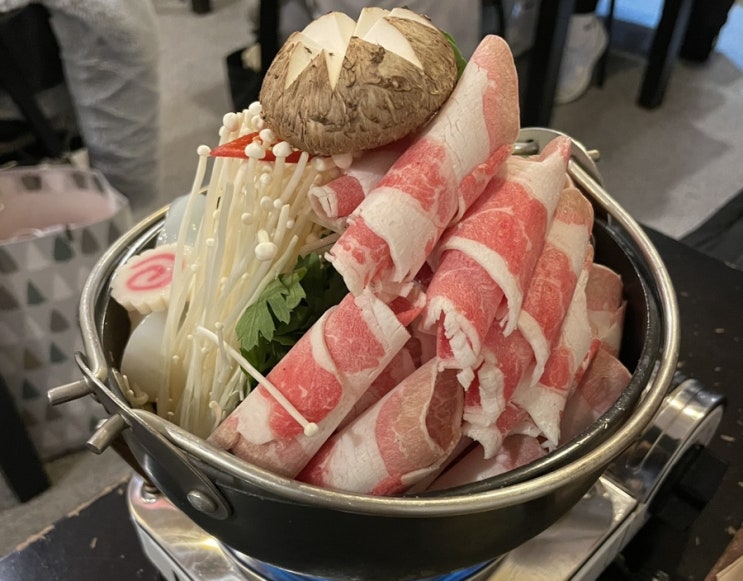  [안양] 얼룩말식당 : 1인 스끼야끼와 끝내주는 가지덮밥