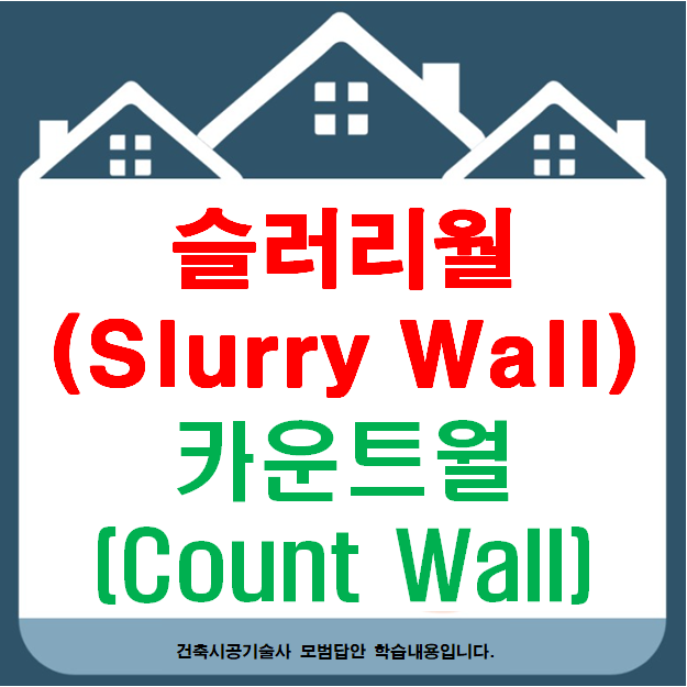 슬러리월(Slurry Wall) 공법의 카운트월(Count Wall)