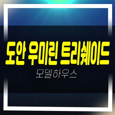  도안 우미린 트리쉐이드 용계동 도안지구 미분양아파트 우미건설 분양가 잔여세대 모델하우스 방문예약