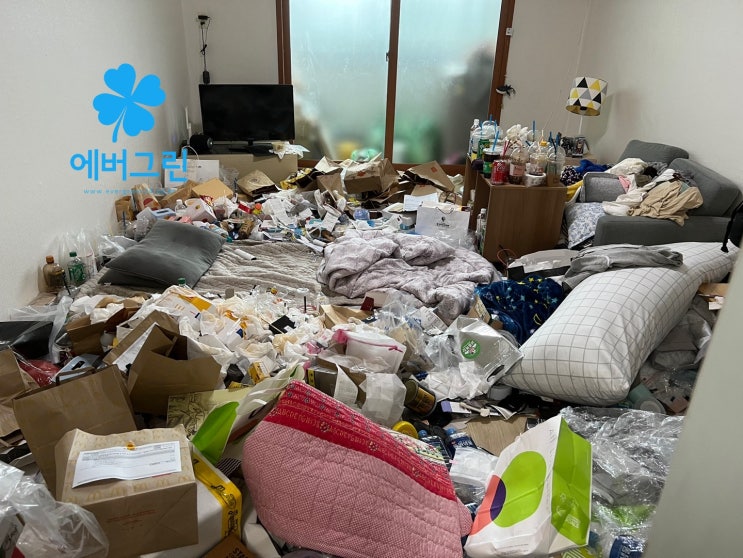  대전 서구 갈마동 쓰레기집청소 당일 작업과 우울증