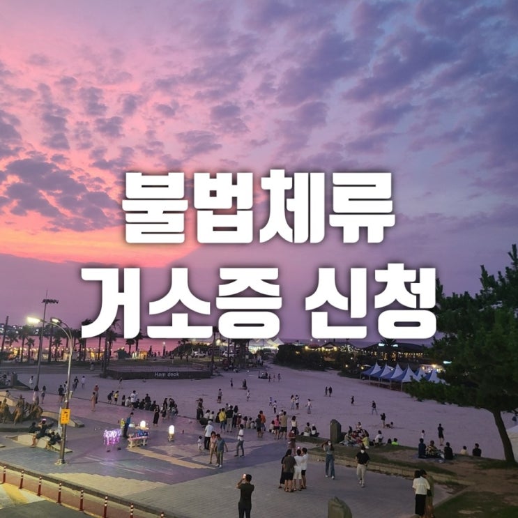  불법체류 미국 캐나다 호주 뉴질랜드 영국 시민권자 국내거소증 발급 가능한가요?