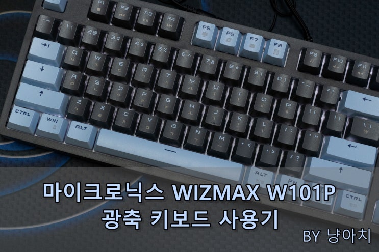 마이크로닉스 WIZMAX W101P 광축 키보드 사용기