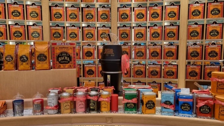  바샤커피 Bacha coffee 싱가폴 창이공항 매장 둘러보기