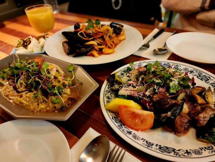  분당 크리스마스 분위기 낭낭한 깔끔한 레스토랑, 판교도서관맛집 오스테리아 워모잡