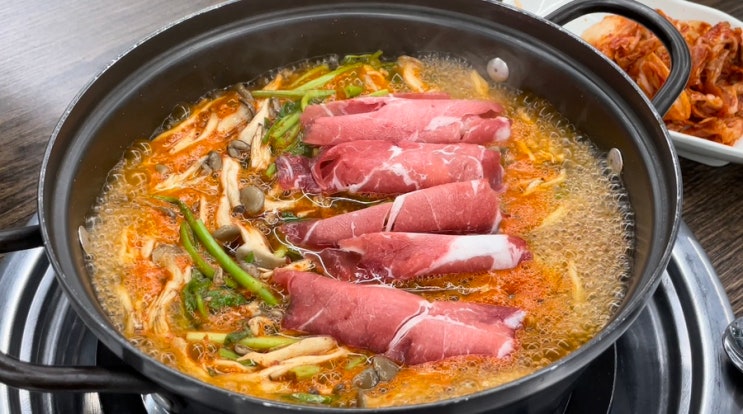  사천 빨간도깨비 샤브샤브 칼국수 별 다섯개 맛집