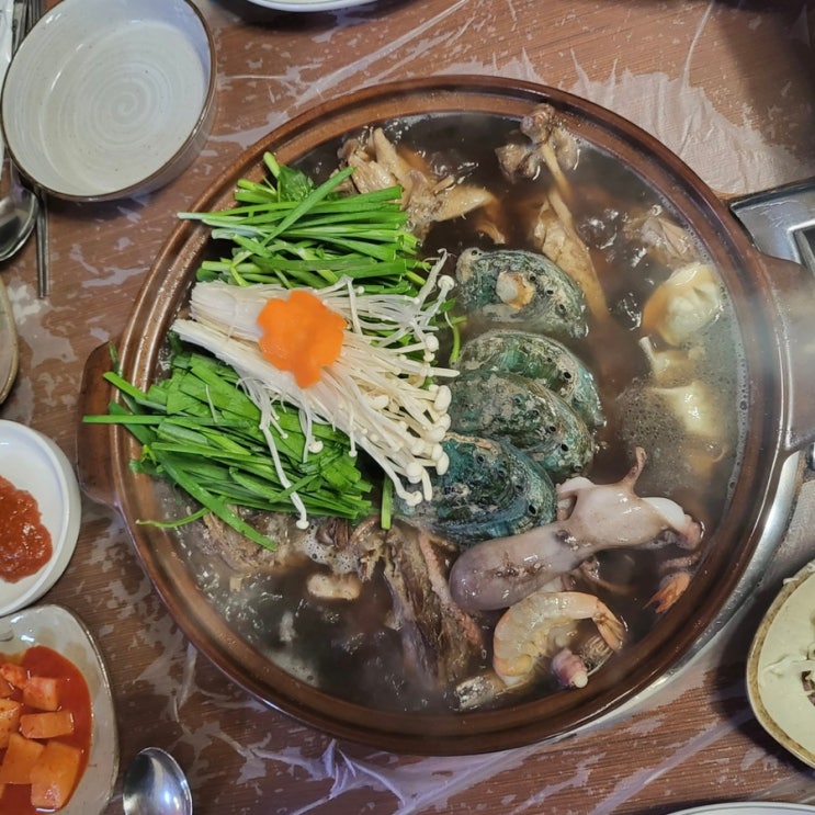  [여수맛집] 여수한방요리전문점 문수골 한방통오리해물전골 내돈내먹 후기
