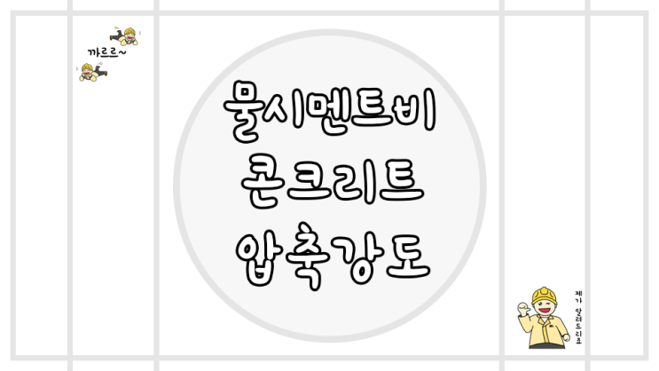  물시멘트비 콘크리트 압축강도 관계