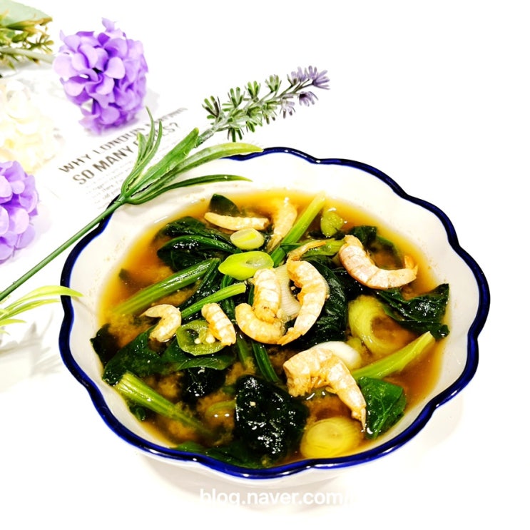  백종원 시금치국 간단한 아침국 종류 백종원 시금치 된장국 만드는 법 건새우 시금치 요리