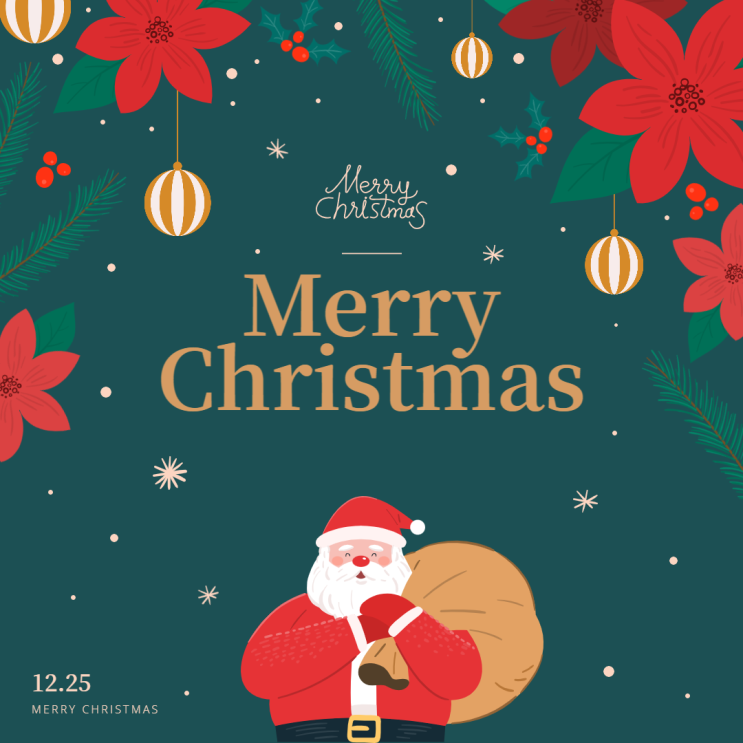  Merry Cristmas 즐거운 크리스마스 보내세요!