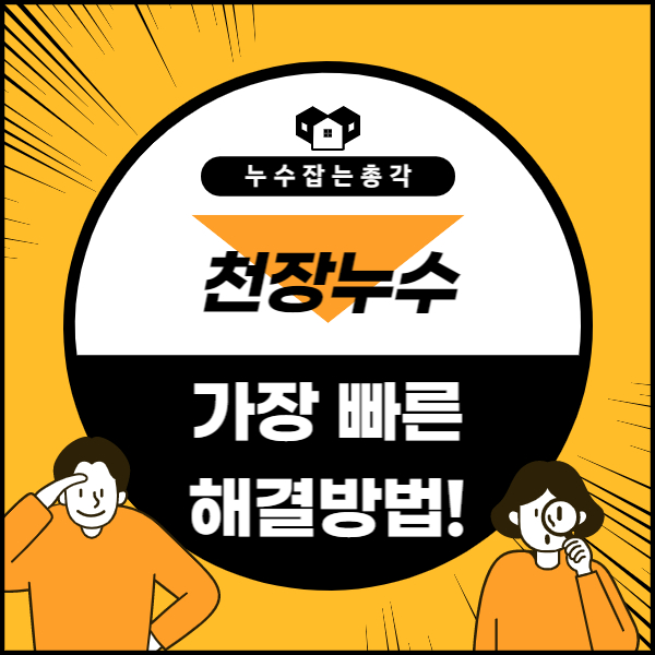  인천 동춘동 천장누수탐지 가장 빠르게 해결하는 방법