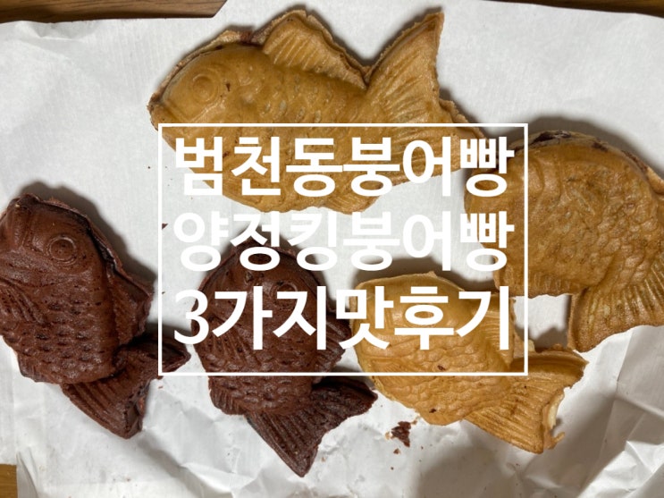  범천동 붕어빵 맛집 크림치즈초코 붕어빵️