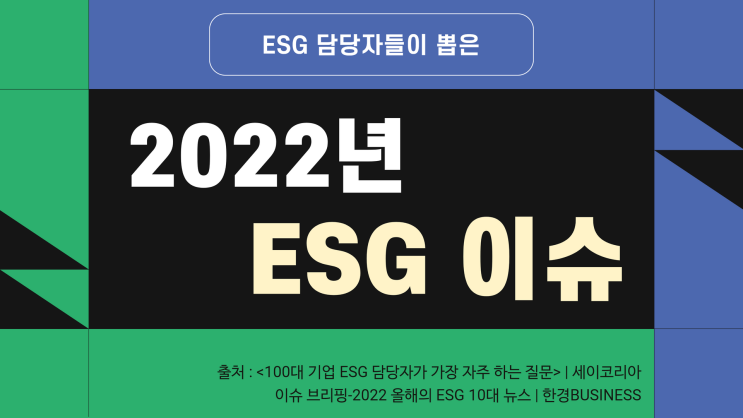  2022년 어떤 ESG 이슈가 있었을까?