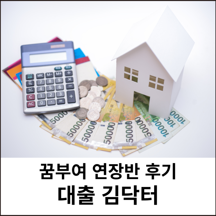 꿈부여 연장반반 후기 손에 잡히는 대출 김닥터