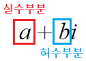  복소수의 정의 (실수부분, 허수부분)