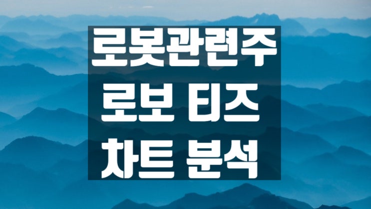 로봇주 로보티즈 주가 전망과 차트 분석