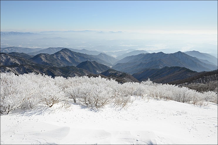  환상적인 소백산 눈꽃산행 (feat. 등산코스, 상고대)