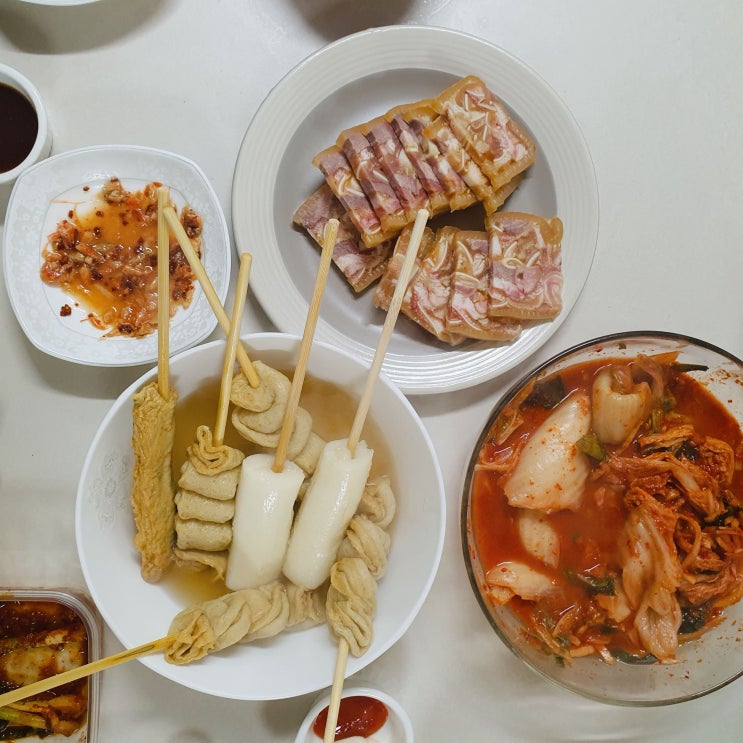  어묵탕 편육 조합 오뎅탕 밀키트 간단 술안주