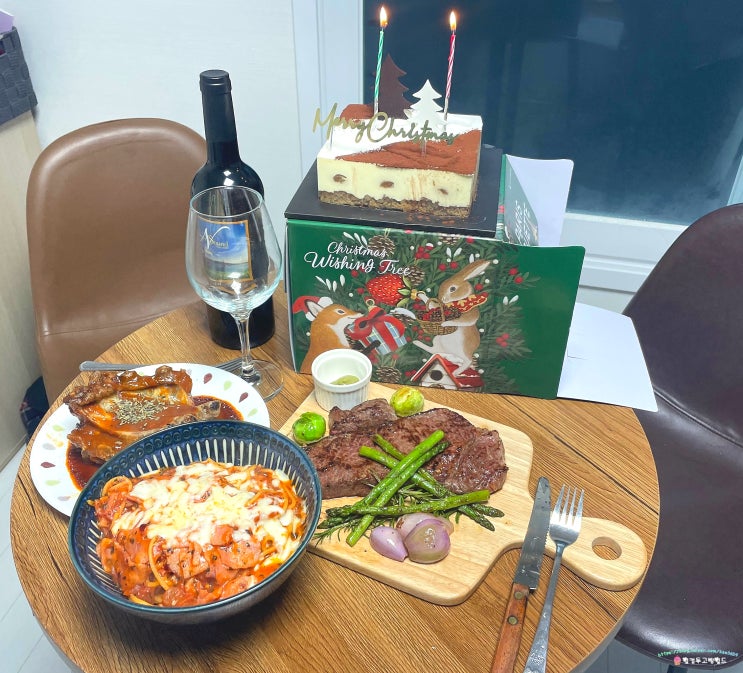  크리스마스 홈파티 마켓컬리로 기분내기~!