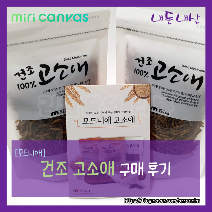  모드니애_건조 고소애(건조 밀웜)