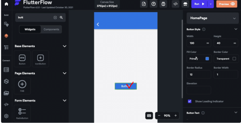 [ 코드없이 개발하기 Flutter Flow ] 110#.액션 기능 (UI Interactions(9) - Launch URL ...