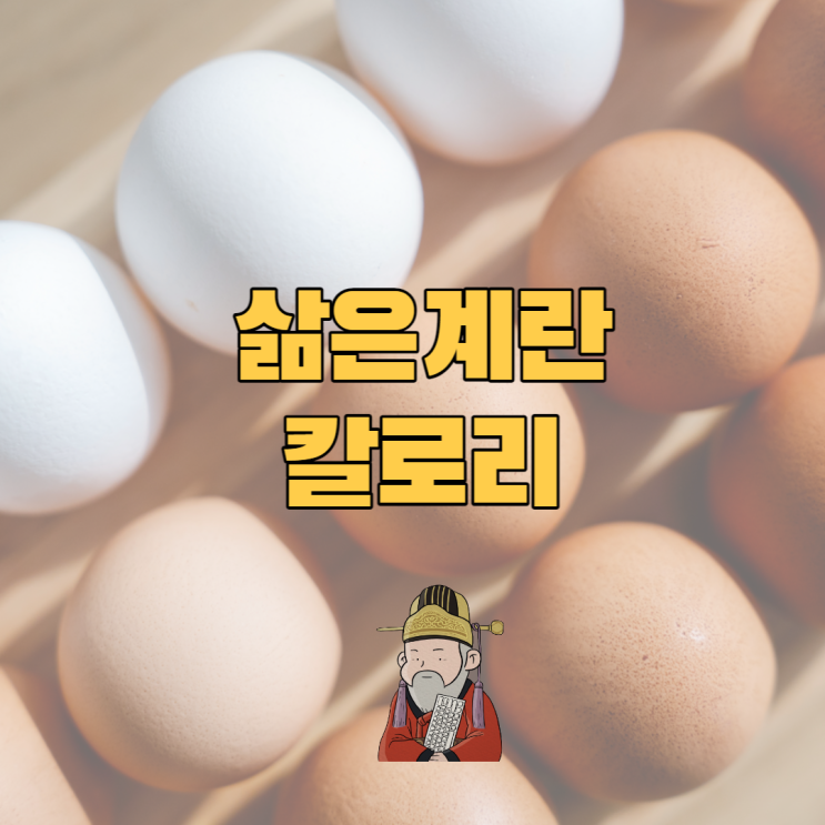  삶은계란 단백질 함량 및 칼로리는?