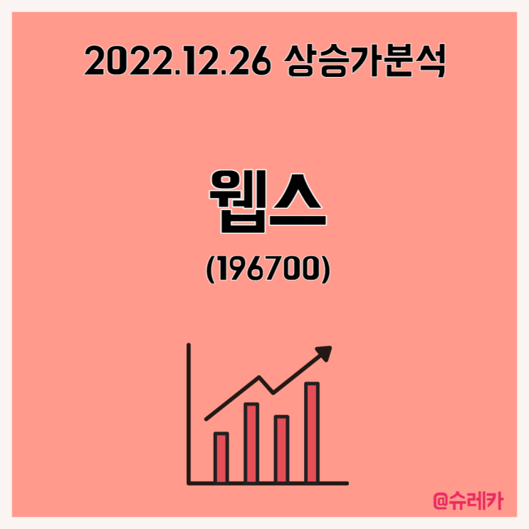  웹스 주가 상승 이유 TOP4