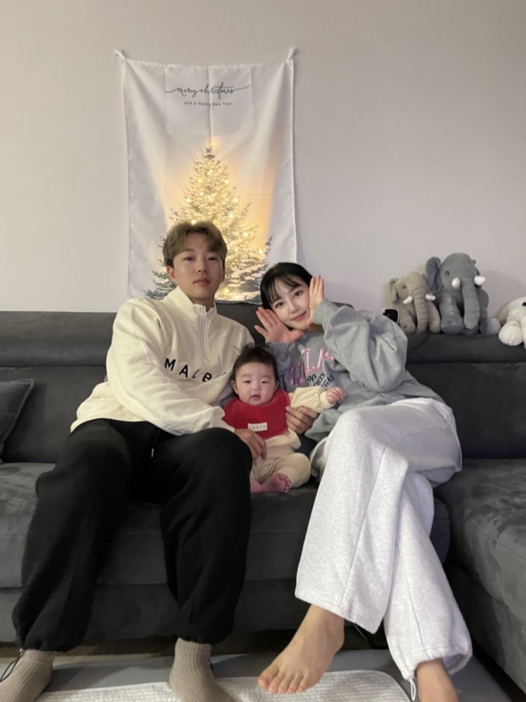  [5개월아기] 우리 세 가족의 첫 크리스마스