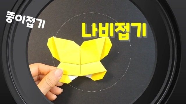 (해피라니)나비 종이접기(쉬운종이접기)색종이 나비접는법