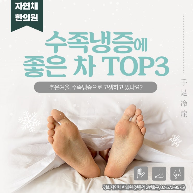  [대치동 한의원]한겨울 수족냉증에 좋은 차 추천